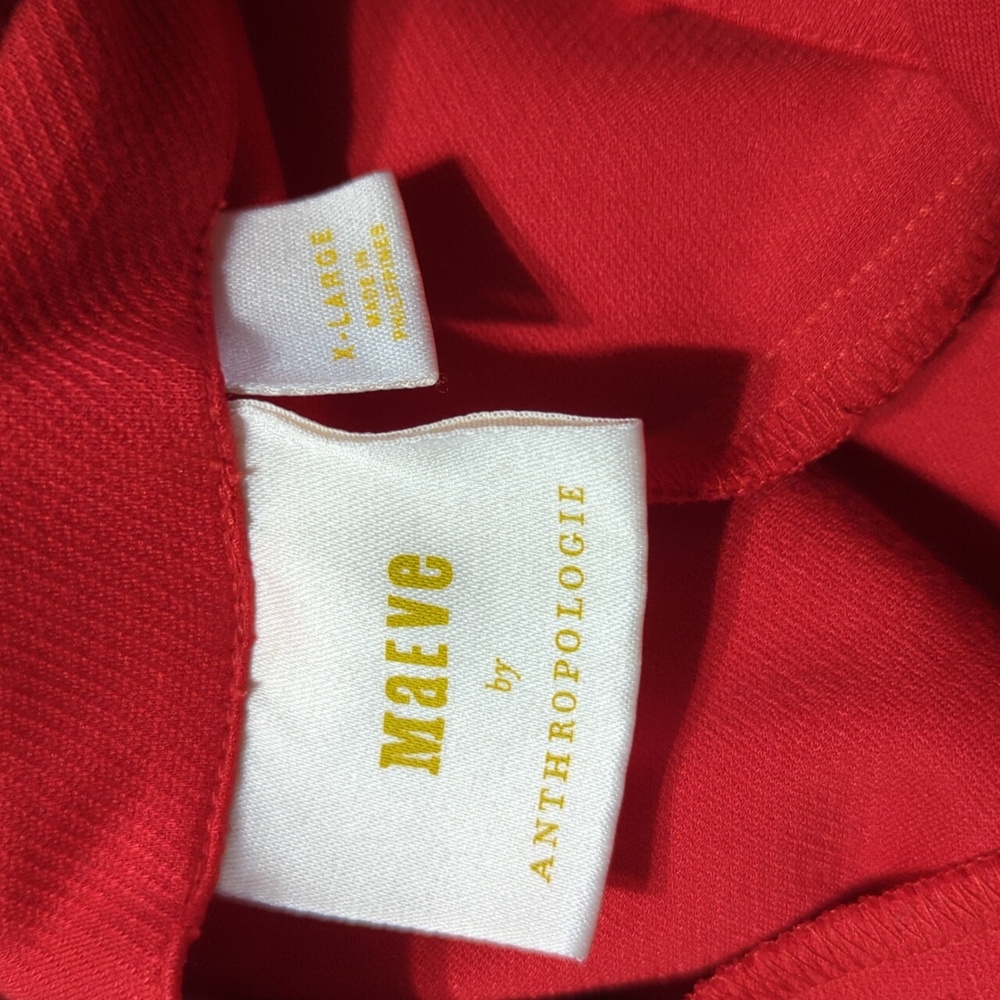 Maeve Red Halter-Back Midi Dress - Picture 4 of 13